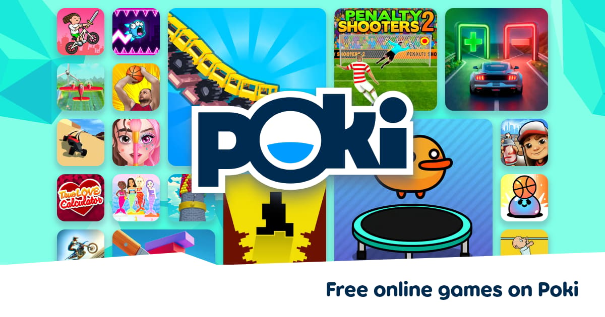 Apercu de la plateforme Poki avec plusieurs jeux gratuits en ligne